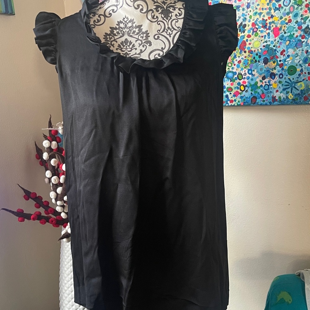 Kate Spade ruffle sleeveless top